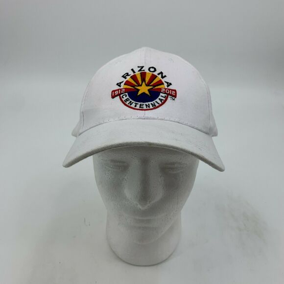 Arizona Centennial 100 Years Celebration Hat Adult Adjustable White Cap New - Picture 2 of 11